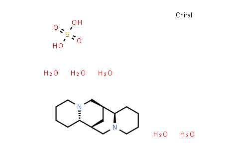 CAS No. 6160-12-9, (-)-Sparteine (sulfate pentahydrate)