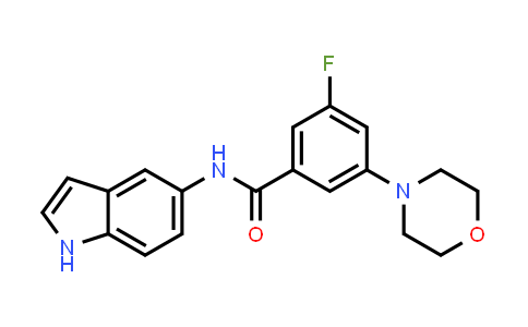 CAS No. 616243-06-2, Benzamide, 3-fluoro-N-1H-indol-5-yl-5-(4-morpholinyl)-