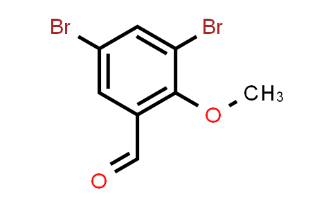 CAS No. 61657-65-6, 3,5-Dibromo-2-methoxybenzaldehyde