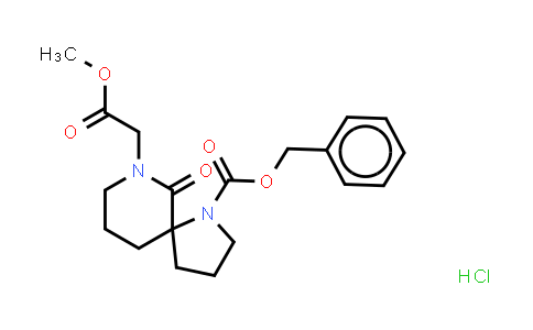 CAS No. 616856-37-2, 1,7-Diazaspiro[4.5]decane-7-acetic acid, 6-oxo-1-[(phenylmethoxy)carbonyl]-, methyl ester, (Hydrochloride) (1:1)