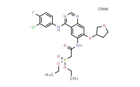 618061-76-0 | Diethyl (S)-(2-((4-((3-chloro-4-fluorophenyl)amino)-7-((tetrahydrofuran-3-yl)oxy)quinazolin-6-yl)amino)-2-oxoethyl)phosphonate
