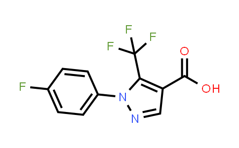 CAS No. 618070-62-5, 1-(4-Fluoro-phenyl)-5-trifluoromethyl-1H-pyrazole-4-carboxylic acid