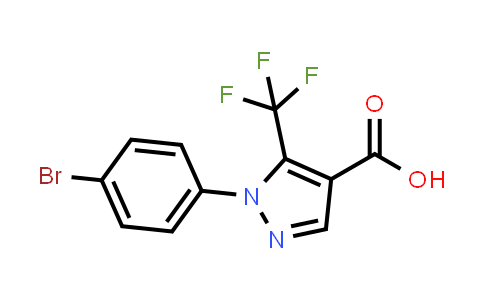 CAS No. 618070-63-6, 1-(4-Bromophenyl)-5-(trifluoromethyl)-1H-pyrazole-4-carboxylic acid