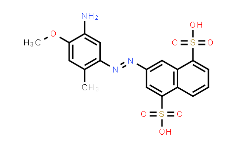 CAS No. 61827-75-6, 3-(4-Amino-5-methoxy-o-tolyl)azonaphthalene-1,5-disulphonic acid