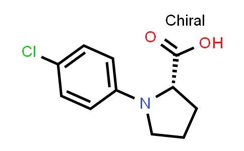CAS No. 61898-80-4, (2S)-1-(4-Chlorophenyl)pyrrolidine-2-carboxylic acid