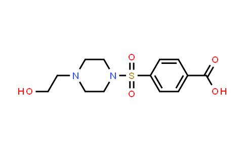 CAS No. 620103-21-1, 4-((4-(2-Hydroxyethyl)piperazin-1-yl)sulfonyl)benzoic acid