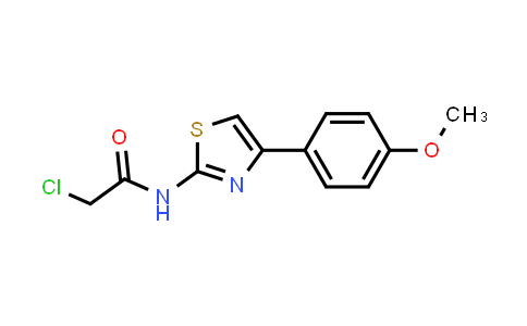 CAS No. 6202-74-0, 2-chloro-N-[4-(4-methoxyphenyl)-1,3-thiazol-2-yl]acetamide