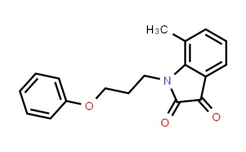 CAS No. 620932-20-9, 7-Methyl-1-(3-phenoxypropyl)indoline-2,3-dione