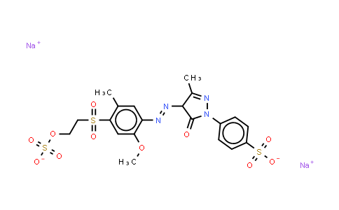 62121-75-9 | p-4,5-Dihydro-4-2-methoxy-5-methyl-4-2-(sulphooxy)ethylsulphonylphenylazo-3-methyl-5-oxo-1H-Pyrazol-1-ylbenzenesulphonic a cid (sodium salt)(1:x)