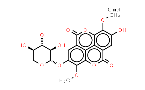 CAS No. 62218-23-9, 3,3'-Di-O-methylellagic acid 4'-beta-O-xylopyranoside