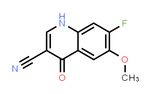 CAS No. 622369-38-4, 3-Quinolinecarbonitrile, 7-fluoro-1,4-dihydro-6-methoxy-4-oxo-
