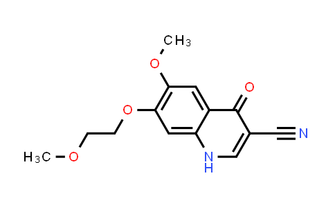 CAS No. 622369-42-0, 3-Quinolinecarbonitrile, 1,4-dihydro-6-methoxy-7-(2-methoxyethoxy)-4-oxo-