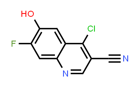 CAS No. 622369-52-2, 3-Quinolinecarbonitrile, 4-chloro-7-fluoro-6-hydroxy-