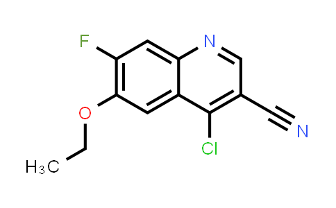 CAS No. 622369-53-3, 3-Quinolinecarbonitrile, 4-chloro-6-ethoxy-7-fluoro-