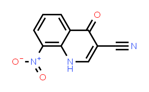 CAS No. 623163-10-0, 3-Quinolinecarbonitrile, 1,4-dihydro-8-nitro-4-oxo-