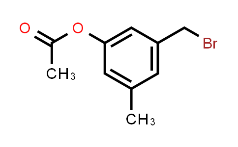CAS No. 62358-68-3, Phenol, 3-(bromomethyl)-5-methyl-, 1-acetate