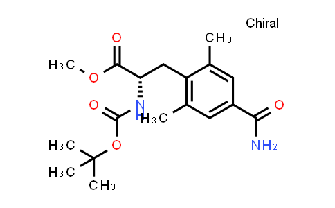 CAS No. 623950-05-0, (S)-methyl 2-((tert-butoxycarbonyl)amino)-3-(4-carbamoyl-2,6-dimethylphenyl)propanoate