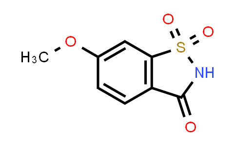 CAS No. 62473-95-4, 6-Methoxybenzo[d]isothiazol-3(2H)-one 1,1-dioxide