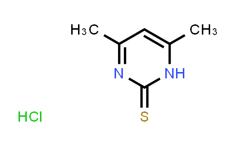 CAS No. 62501-45-5, 4,6-Dimethylpyrimidine-2(1H)-thione hydrochloride