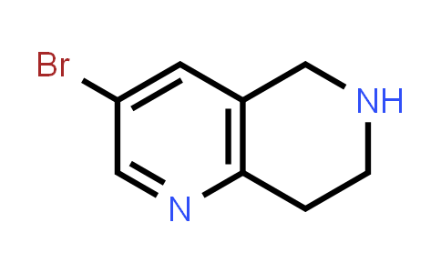 CAS No. 625100-00-7, 3-Bromo-5,6,7,8-tetrahydro-1,6-naphthyridine