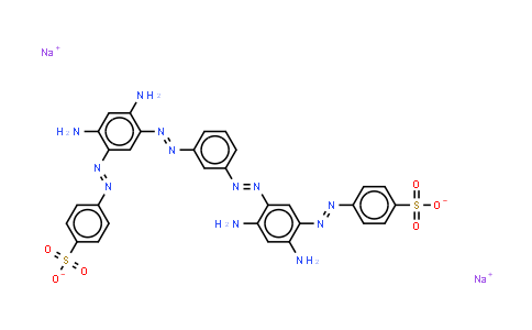 CAS No. 6252-62-6, Disodium 4,4'-1,3-phenylenebisazo(4,6-diamino-3,1-phenylene)azobis(benzenesulphonate)