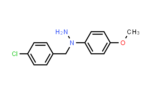 CAS No. 62646-04-2, 1-(4-Chlorobenzyl)-1-(4-methoxyphenyl)hydrazine