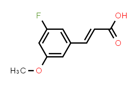CAS No. 628732-18-3, (E)-3-(3-Fluoro-5-methoxyphenyl)acrylic acid