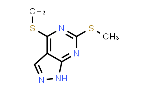 CAS No. 6288-89-7, 4,6-Bis(methylthio)-1H-pyrazolo[3,4-d]pyrimidine