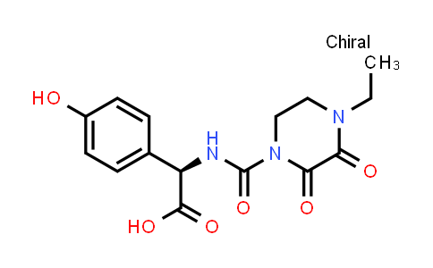 CAS No. 62893-24-7, (R)-2-(4-Ethyl-2,3-dioxopiperazine-1-carboxamido)-2-(4-hydroxyphenyl)acetic acid