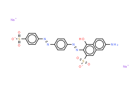 MC564383 | 6300-50-1 | Disodium 7-amino-4-hydroxy-3-4-(4-sulphonatophenyl)azophenylazonaphthalene-2-sulphonate