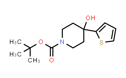 CAS No. 630119-99-2, tert-butyl 4-hydroxy-4-(thiophen-2-yl)piperidine-1-carboxylate