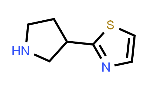 CAS No. 630121-89-0, 2-(pyrrolidin-3-yl)thiazole