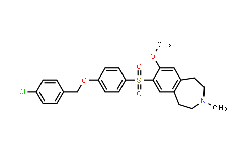 CAS No. 630407-66-8, 1H-3-Benzazepine, 7-[[4-[(4-chlorophenyl)methoxy]phenyl]sulfonyl]-2,3,4,5-tetrahydro-8-methoxy-3-methyl-