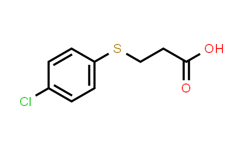 CAS No. 6310-27-6, 3-((4-Chlorophenyl)thio)propanoic acid