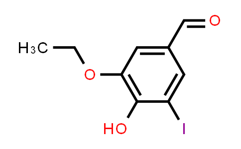 CAS No. 6312-82-9, 3-Ethoxy-4-hydroxy-5-iodobenzaldehyde