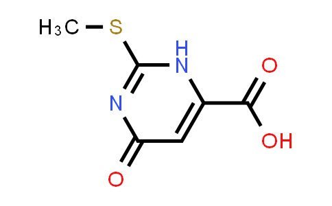 CAS No. 6314-14-3, 2-(Methylthio)-6-oxo-3,6-dihydropyrimidine-4-carboxylic acid
