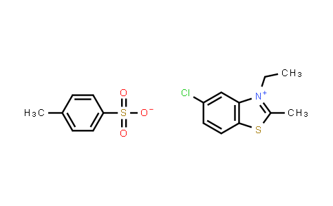 CAS No. 63149-16-6, 5-Chloro-3-ethyl-2-methylbenzo[d]thiazol-3-ium 4-methylbenzenesulfonate