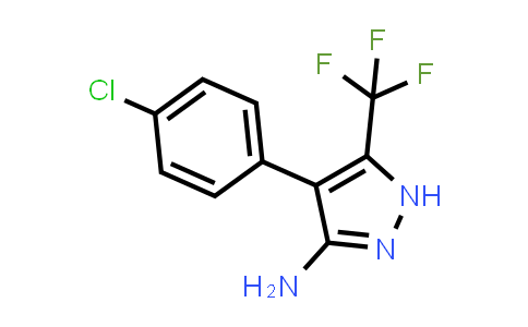 CAS No. 63156-76-3, 4-(4-Chlorophenyl)-5-(trifluoromethyl)-1H-pyrazol-3-amine