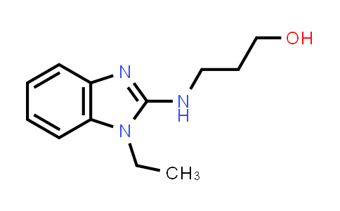 CAS No. 631843-69-1, 3-[(1-Ethyl-1H-benzimidazol-2-yl)amino]propan-1-ol