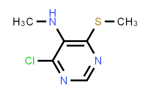 CAS No. 63291-55-4, 4-Chloro-N-methyl-6-(methylthio)pyrimidin-5-amine