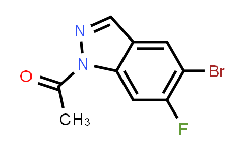 CAS No. 633335-81-6, 1H-Indazole, 1-acetyl-5-bromo-6-fluoro-