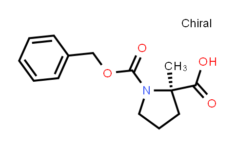CAS No. 63399-74-6, (R)-1-(benzyloxycarbonyl)-2-methylpyrrolidine-2-carboxylic acid