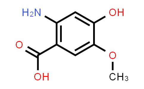 CAS No. 63407-32-9, 2-Amino-4-hydroxy-5-methoxybenzoic acid