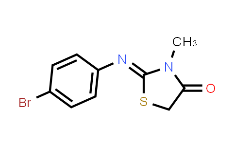 CAS No. 63500-83-4, 2-[(4-Bromophenyl)imino]-3-methyl-1,3-thiazolidin-4-one