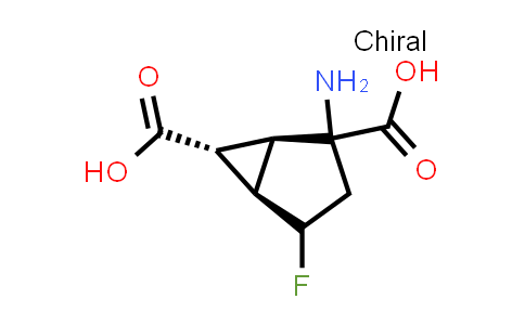CAS No. 635318-20-6, (1R,​5R,​6R)​-​2-​Amino-​4-​fluorobicyclo[3.1.0]​hexane-​2,​6-​dicarboxylic acid