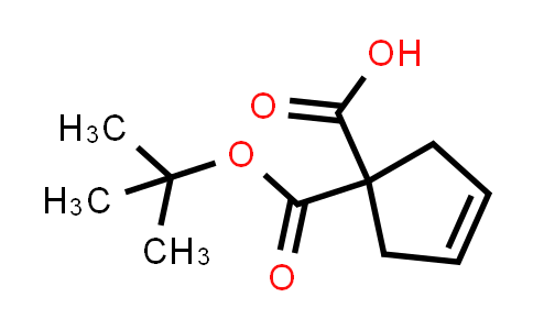 CAS No. 635318-61-5, 1-(tert-Butoxycarbonyl)cyclopent-3-ene-1-carboxylic acid