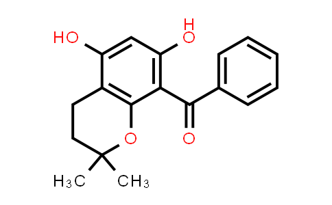 CAS No. 63565-07-1, (3,4-Dihydro-5,7-dihydroxy-2,2-dimethyl-2H-1-benzopyran-8-yl)phenylmethanone