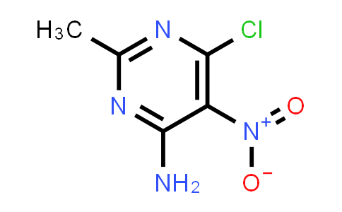 CAS No. 63586-33-4, 6-Chloro-2-methyl-5-nitropyrimidin-4-amine