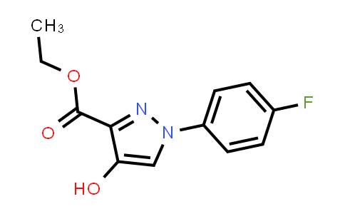 CAS No. 636568-08-6, 1-(4-Fluoro-phenyl)-4-hydroxy-1H-pyrazole-3-carboxylic acid ethyl ester