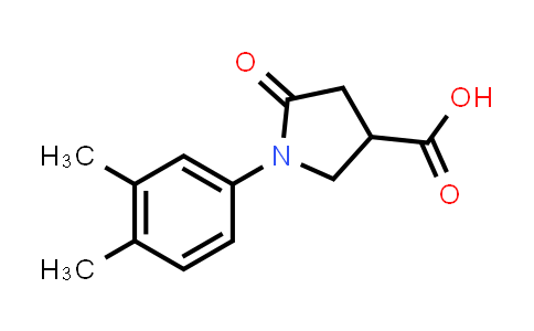CAS No. 63674-65-7, 1-(3,4-Dimethyl-phenyl)-5-oxo-pyrrolidine-3-carboxylic acid